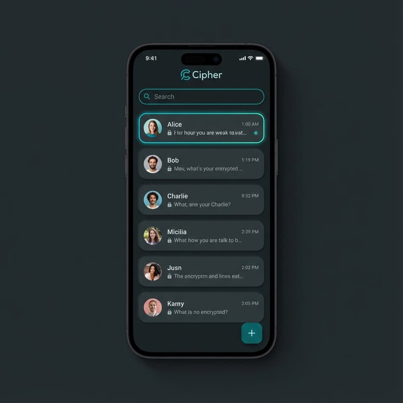Cipher App Interface